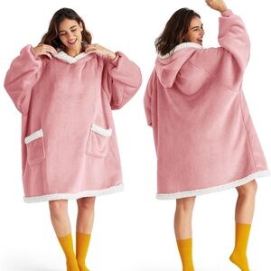 NEW! Bedsure Blanket Hoodie, Wearable Blanket Hoodie Standard Size